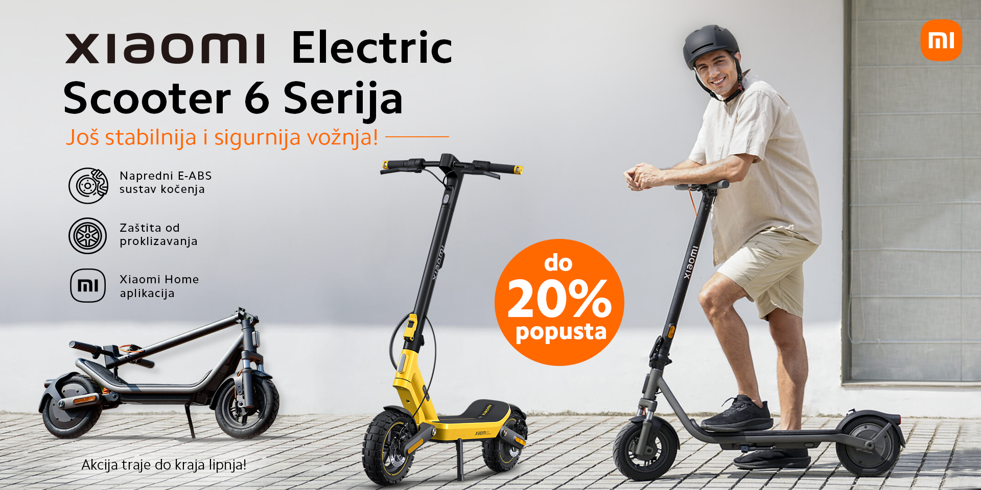 Xiaomi Scooter 6 serija na akciji